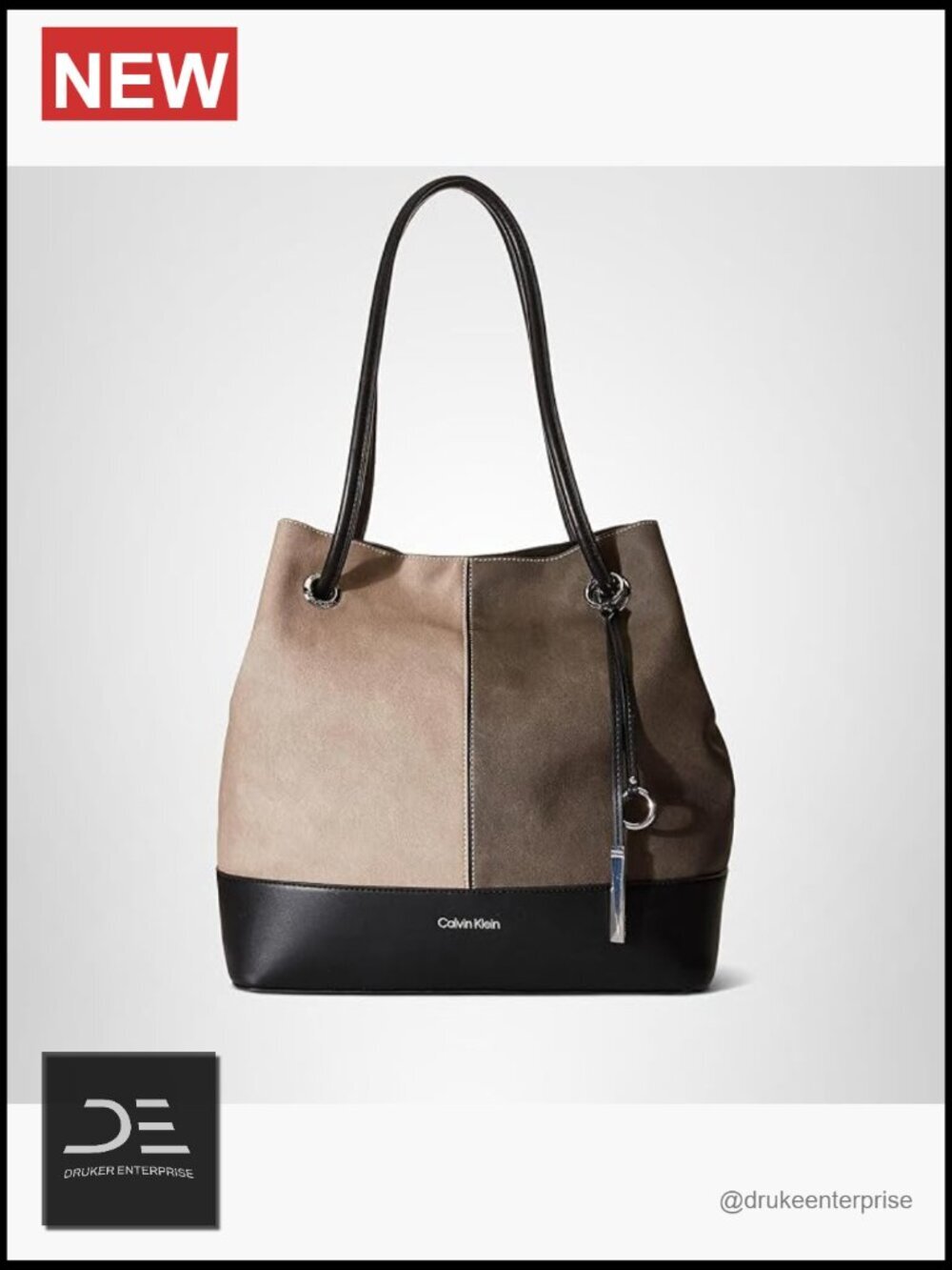 Vegan Leather Tote with Removable Wristlet Pouch, Casual Work Bag